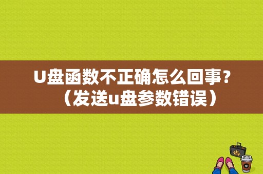 U盘函数不正确怎么回事？（发送u盘参数错误）-图1