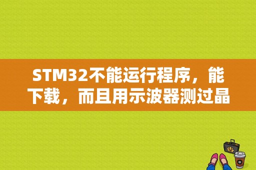 STM32不能运行程序，能下载，而且用示波器测过晶振有波形？（发生不可恢复的io错误1117）-图1