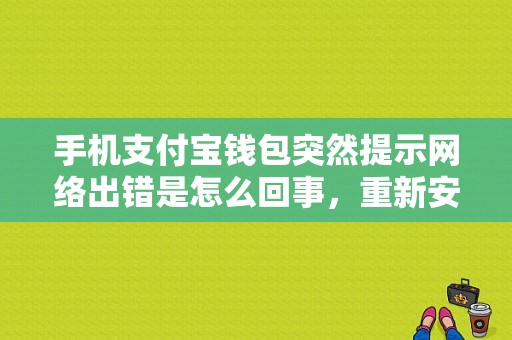 手机支付宝钱包突然提示网络出错是怎么回事，重新安装或者清除数据没一会就开始了，在WiFi环境，网络？（支付宝安装数据错误是怎么回事啊）-图1