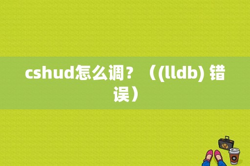 cshud怎么调？（(lldb) 错误）-图1