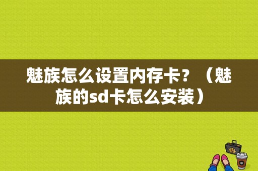 魅族怎么设置内存卡？（魅族的sd卡怎么安装）-图1